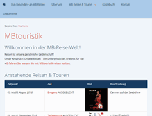 Tablet Screenshot of mbtouristik.de